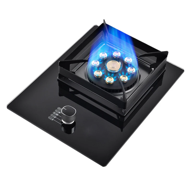 Газовая плита, однодиапазонный домашний стол, встроенный двухцелевой сжиженный натуральный горячий из нержавеющей стали, закаленное стекло, оптовая продажа
