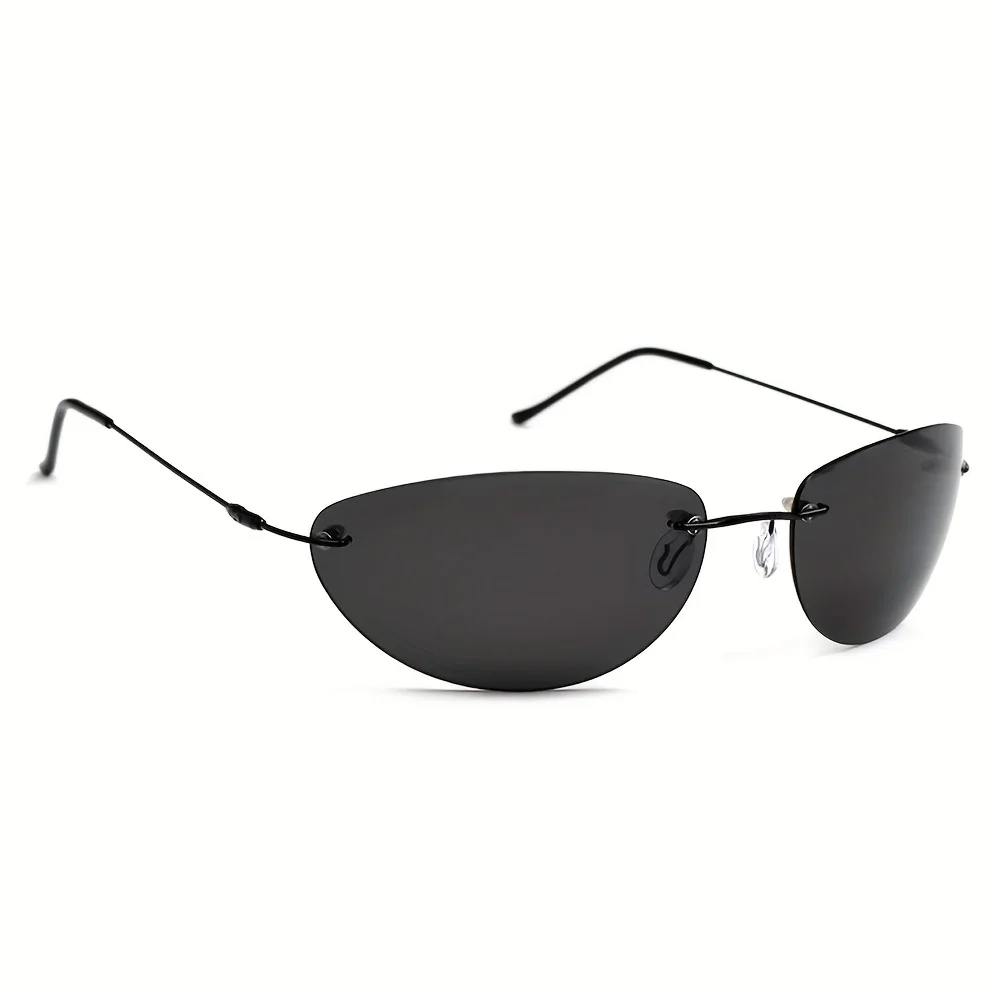 2pc The Matrix Agent Smith Style Polarized Sunglasses Rivets Men Driving titanium Neo Style polygon Sun Glasses for Men