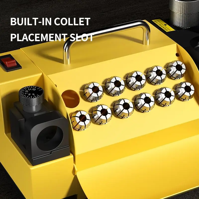 Drill Bits Sharpener, 3-20mm Grinder , Lip Relief Angle & 95°-135° Point Angle Adjustable Drill Bit, Portable with 18 Collets