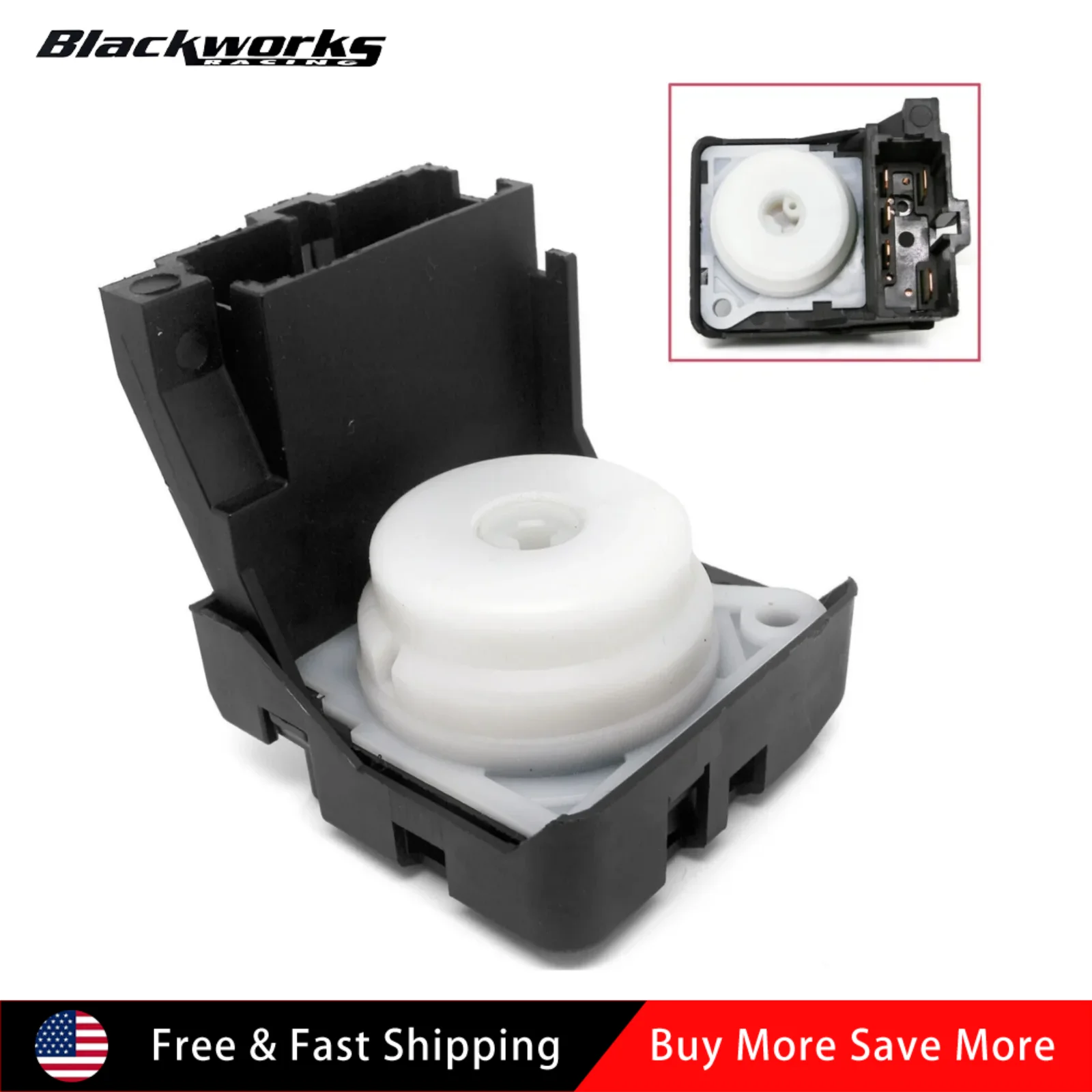35130-SAA-J51 5 Pins ABS Plastic & Metal Ignition Switch Black For 2003-2011 Honda Element 2.4L 2005-2006 Acura RSX 2.0L