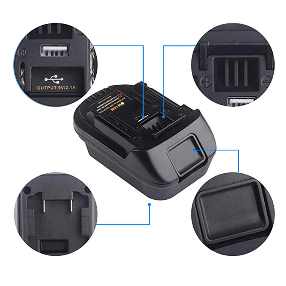 Adapter For Milwaukee For Dewalt to Makita Batteries DM18M 18V Battery Conversion For Makita Bl1830 Bl1850 Battery