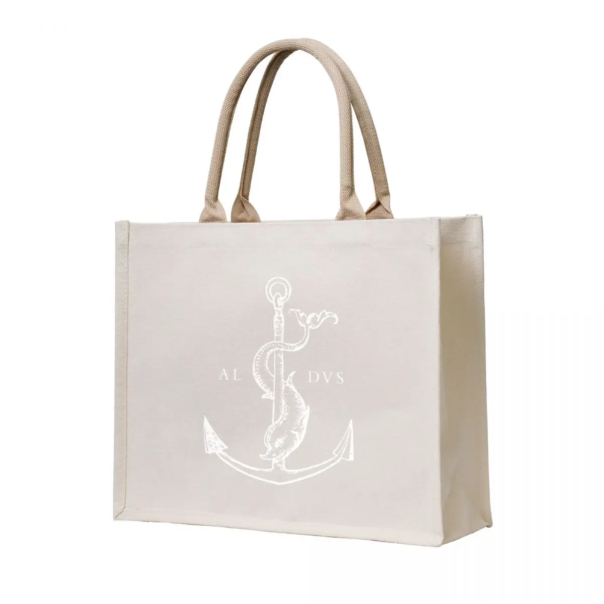 

Festina Lente - Aldus Manutius Printer's Mark - White Tote Bag Fabric bag Women's shopper bag bags woman 2025