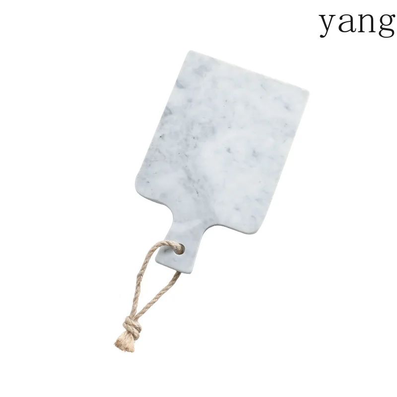 LMM hanging natural marble cheese board hotel household dinner plate cutting board