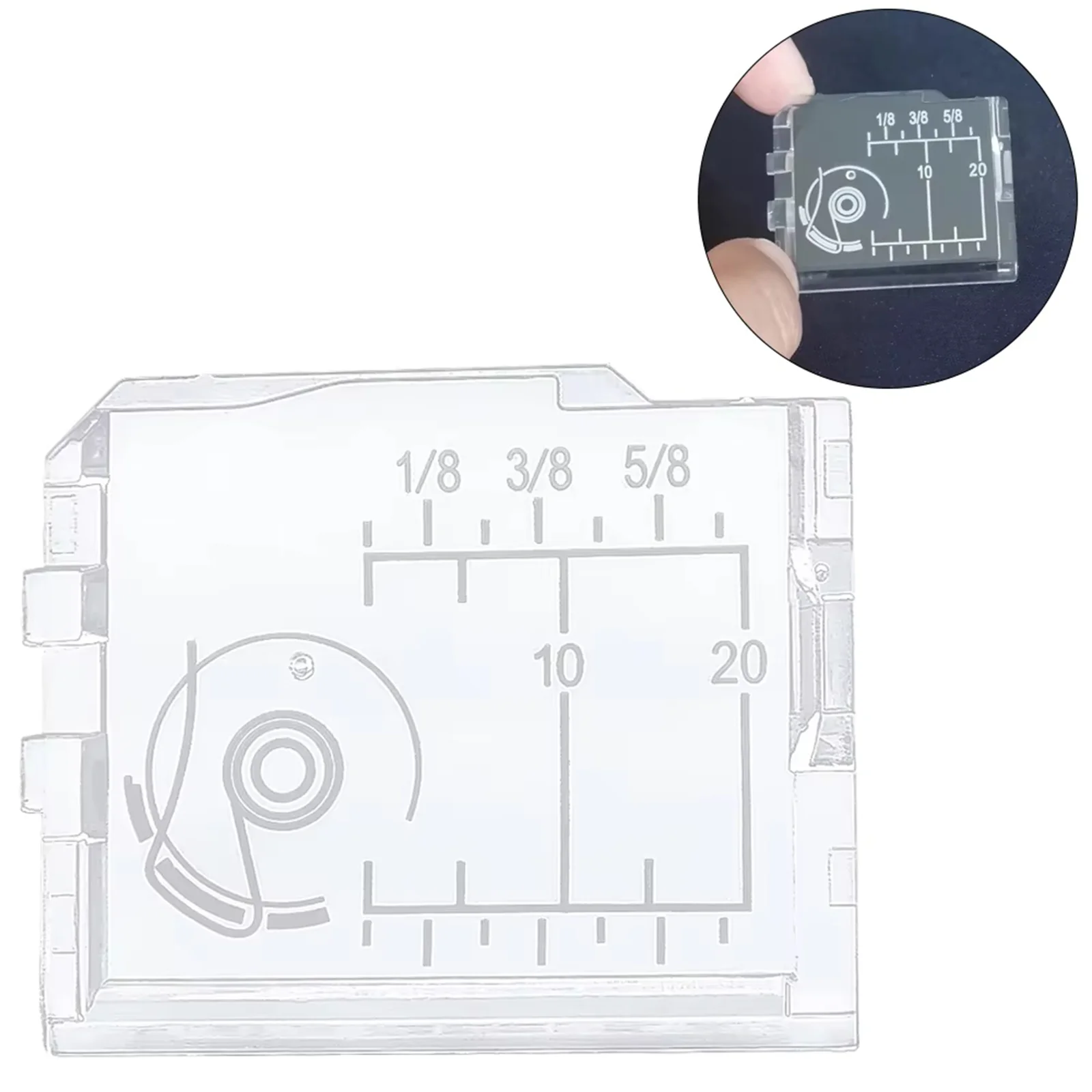 1 Stück transparente Kunststoff-Schiebeabdeckplatte für Spulenhaken # 750036001 Für Janome Viking Husqvarna Babylock Nähmaschinenzubehör