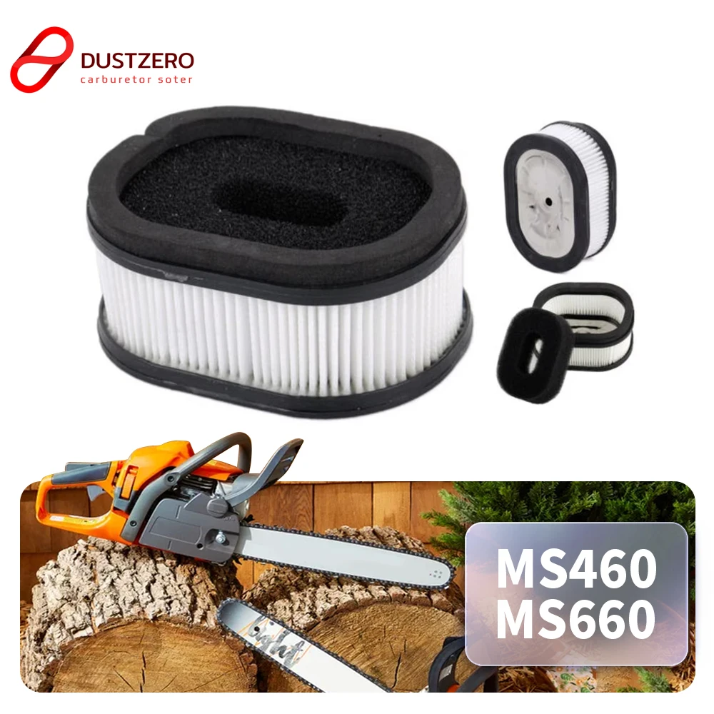 

3PCS Air Filter for Stihl MS660 MS460 Chainsaw 00001201653 Replacement Spare Parts Durable Filters for Gas Chainsaw