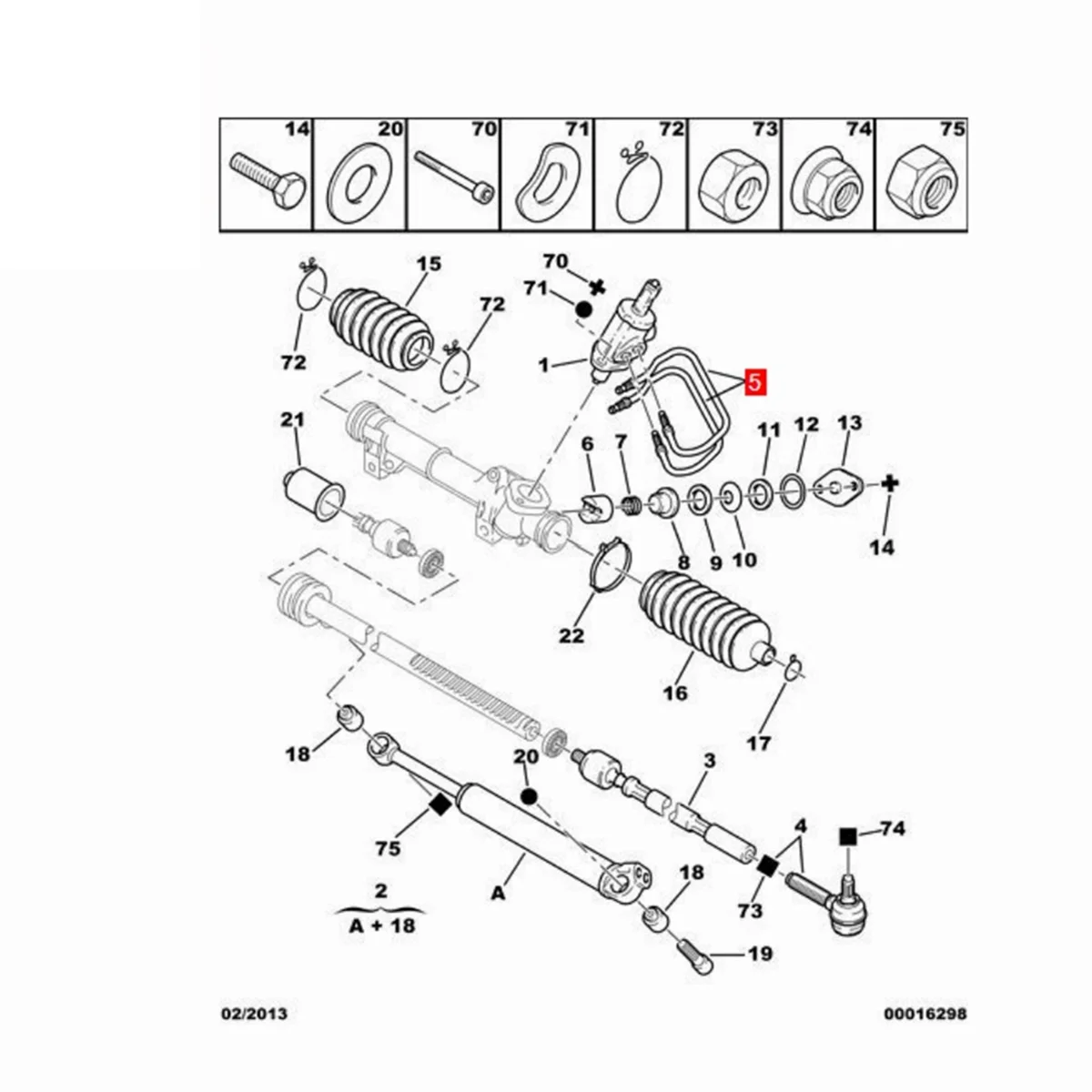 Tubo de dirección de cilindro de potencia automotriz, válvula de distribución de aceite para Peugeot 205, 307, 309, Citroen ZX, Elysee 4020, 4G