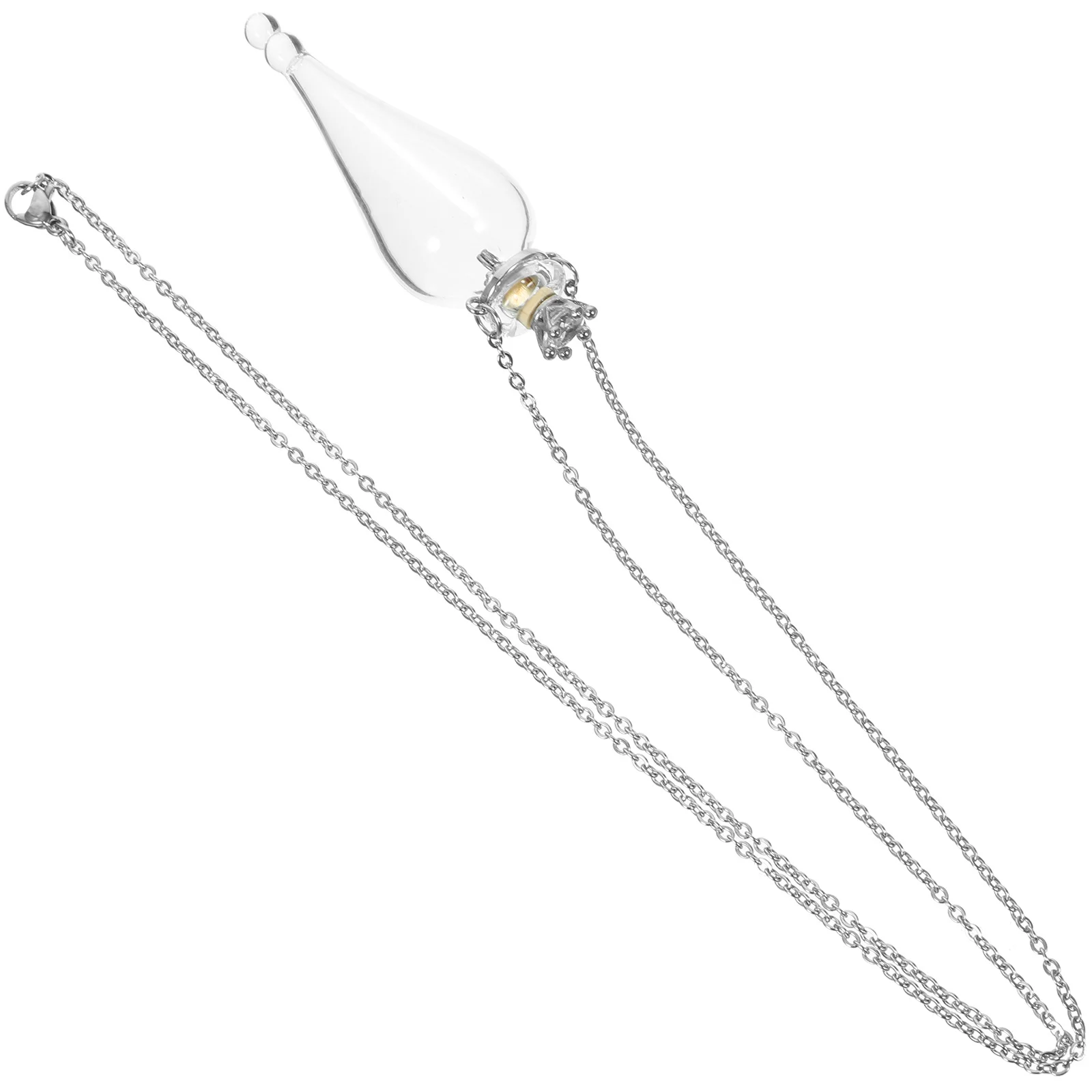 قلادة زجاجية صغيرة على شكل زجاجة صغيرة متينة على شكل زجاجة انجراف مثالية لهدايا السفر والبرطمانات الصغيرة مع سلسلة #3