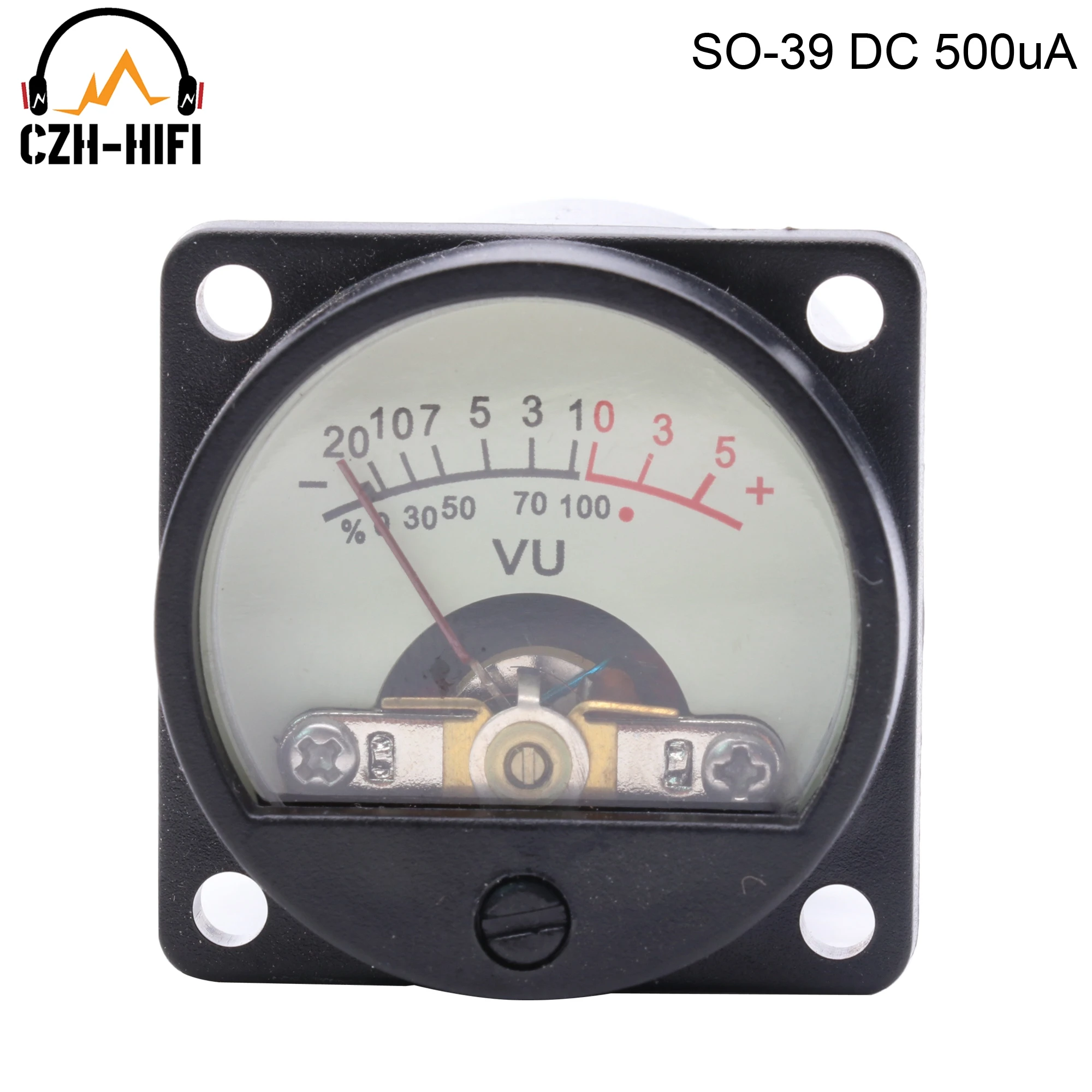 1 Stück Vintage Panelmeter VU MA MV DC 100mA 200mA 100mV 500uA Amperemeter für Audio-Verstärker DIY HiFi – Detail 5