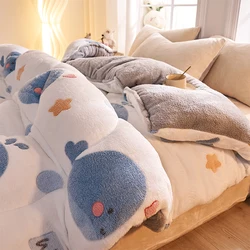 Lamb wool quilt thickened winter super warm blanket with wool 5kg thicken comforter spring autumn new student dormitory blanket