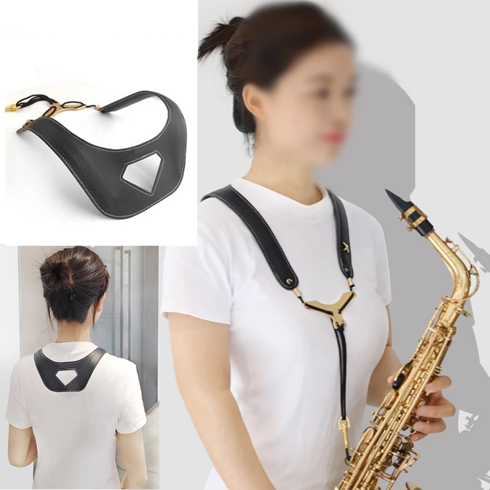 Adjustable Saxophone Neck Strap Padded Comfortable Shoulder Adjustable Length Ergonomic Lightweight For Saxophone