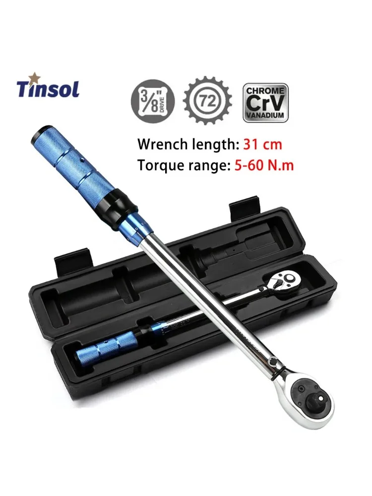 AliExpress NONE TINSOL 3/8-inch 5-60 Nm Torque Wrench ±3% High-Precision Adjustable Torque Wrench Professional Bicycle and Automotive