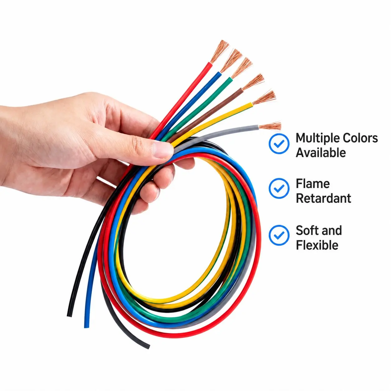 14/16/18/20/22/24/26/28/30 AWG Silicone Electric Wire 5 meter/16.5ft- Soft, Flexible Tin-Copper Wire High Temperature Resistant