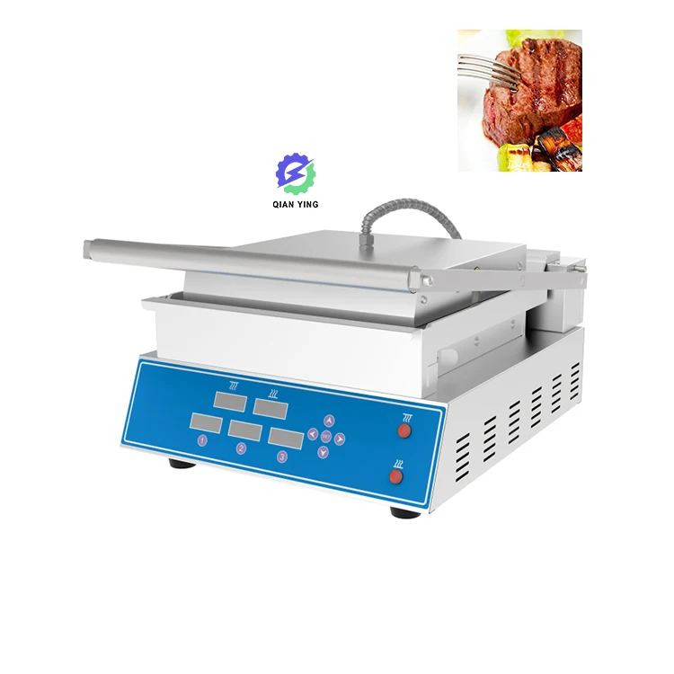 Popular Single Head Removable Electric Panini Griddle Contact Grill