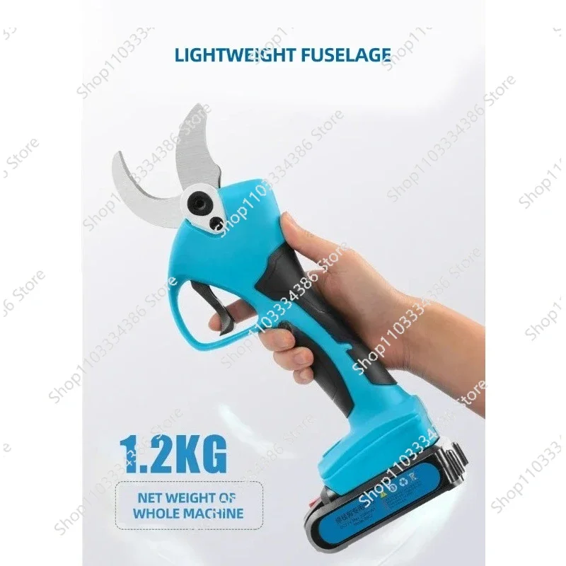 Electric Pruning Shears, Branch Shears, Lithium Battery Garden Shears, Wireless , Fruit Trees 4cm