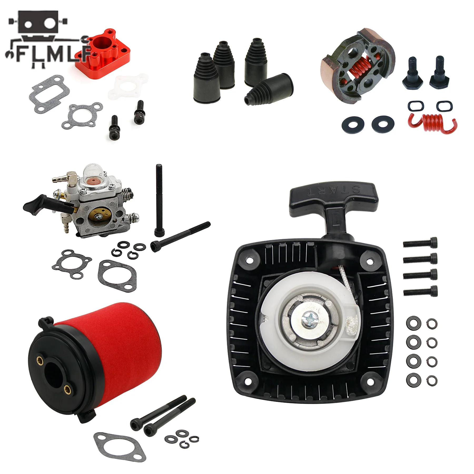 Rc Car Pull starter clutch Carburetor intake pipe 1/5 HPI ROFUN BAHA ROVAN KM BAJA 5B 5T 5SC SS Parts
