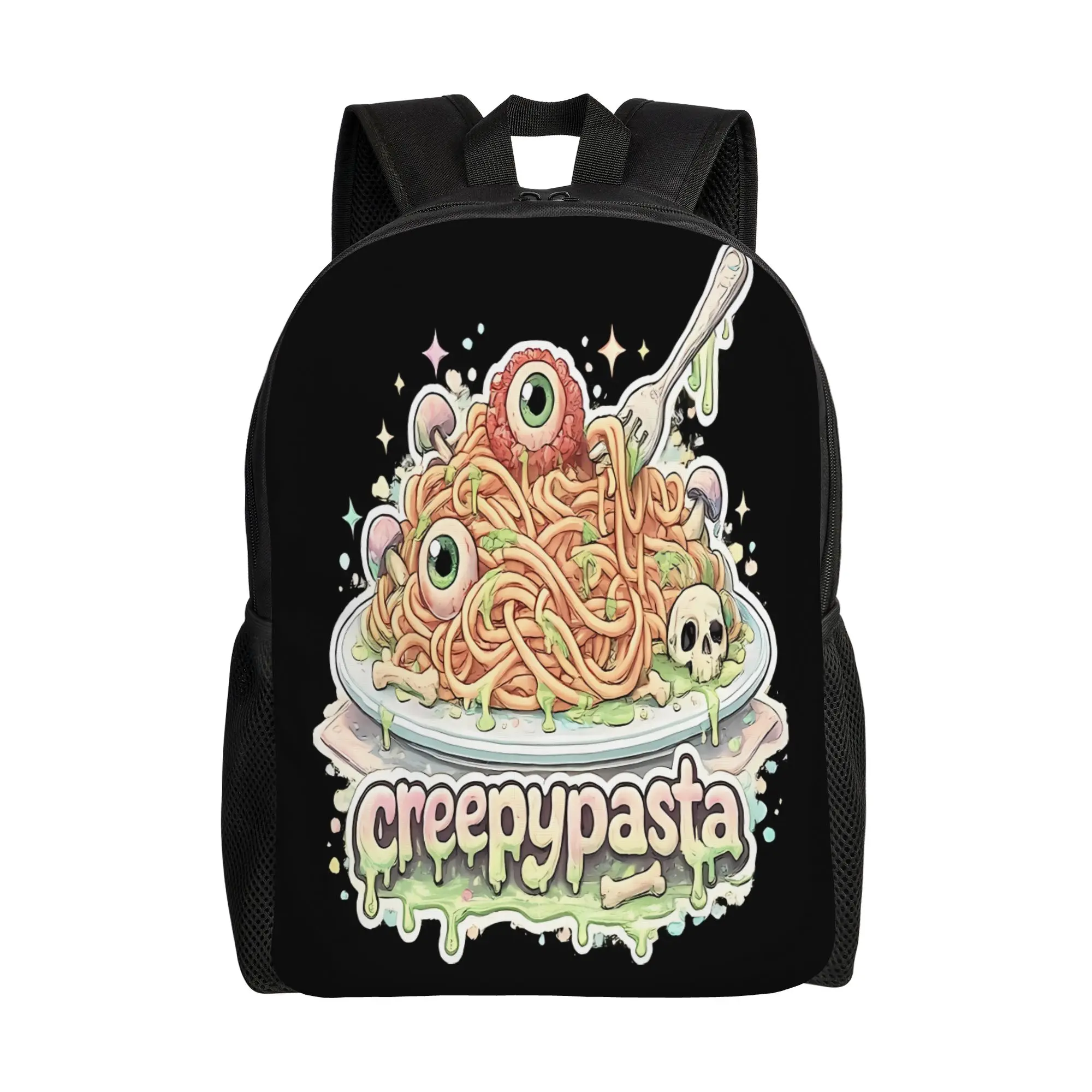 

Ретро-фартук для Хэллоуина в стиле хоррор, школьный рюкзак CCreepypasta, модная сумка для студентов, вместительная сумка для ноутбука, сумка для школы
