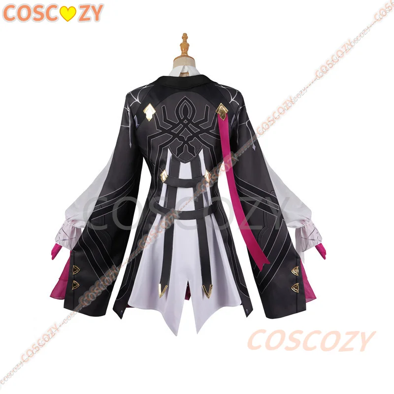 Jeu Honkai: Star Rail Cosplay Costume, Kafka Cosplay Costume, uniforme, plis, vêtements de jeu, chaussures, bas, perruque, ensemble complet