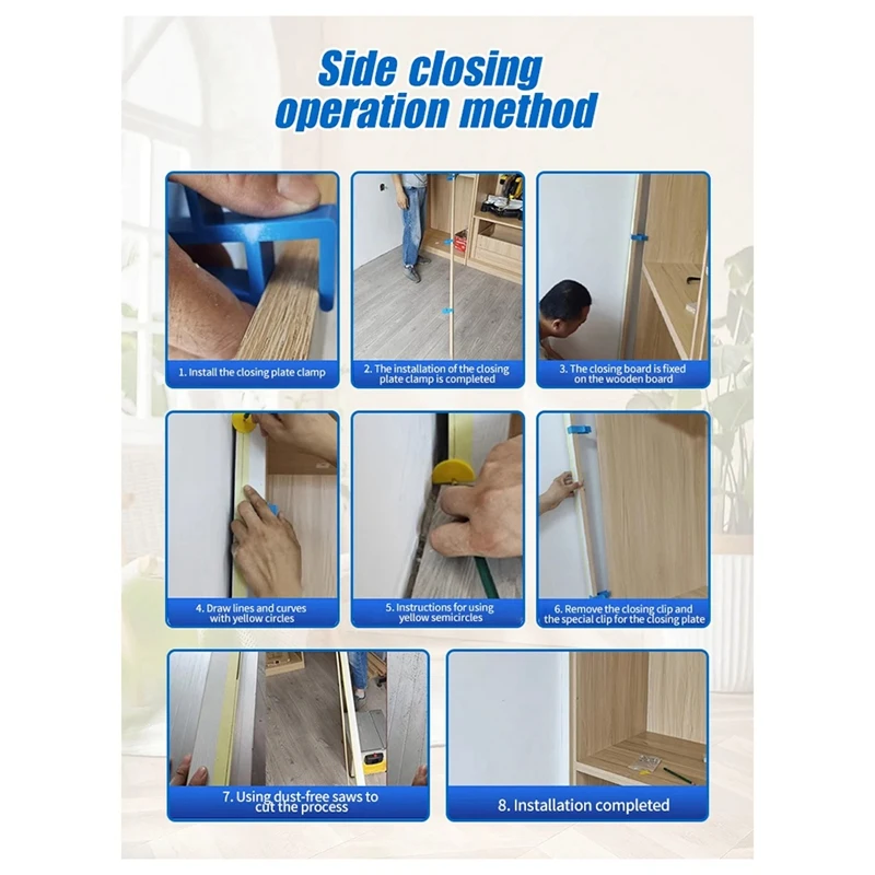 ABRE-Wardrobe Closing Board Clip Woodworking 16-18Mm Carpentry Closing Fixed Clamp Tool Marking Fixture