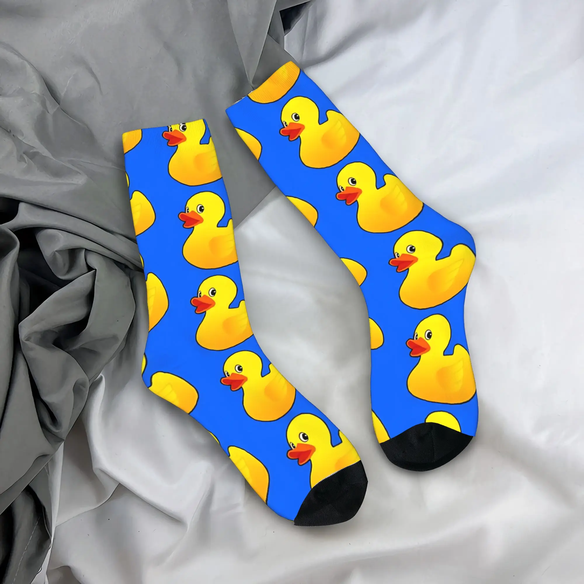 Classic Rubber Duck Ducky  (1) Socks  Novelty Stockings Spring Anti-Slip Men's Socks Warm Soft Custom Cycling Socks