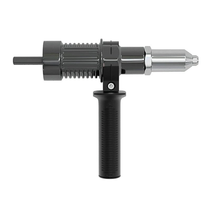 Hot Electric Riveting Machine Adapter, Rebite Cabeça Broca e Punho, Chave Rebite Ferramenta, 2.4mm, 3.2mm, 4.0mm, 4.8mm Diâmetro