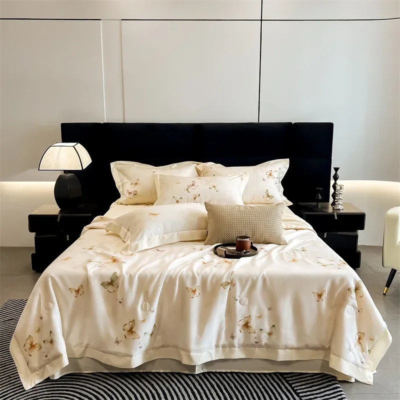 لحاف صيفي جديد من ايوسل رعوي مكون من أربع قطع من الحرير الجليدي شعور رائع 50 لحاف صيفي رائع، لحاف مكيف الهواء #3