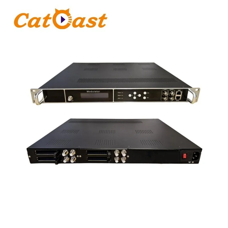 Broadcasting Equipment Modulator DVB-S2 Tuner with CI CAM To 4/6/8/10/12 RF DVB-C/DVBT/ISDBT/ATSC Modulator