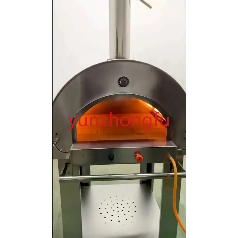 Outdoor Multi-Fuel Gas Charcoal Pellet Wood Fired Pizza Oven With Pizza Stone