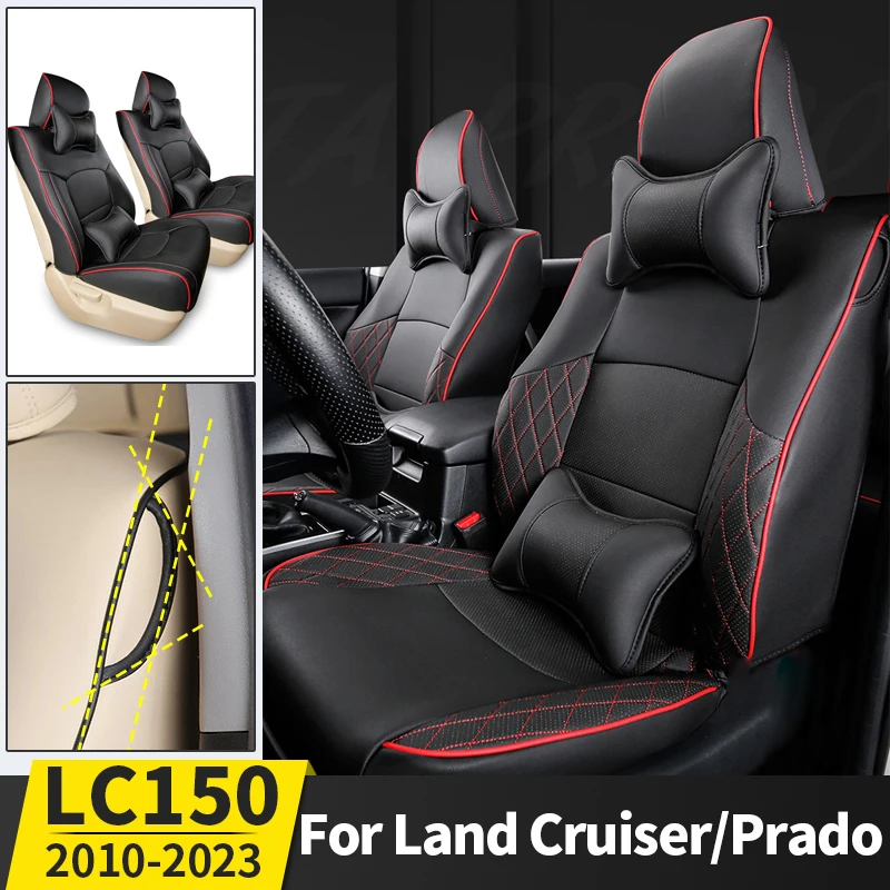 

For Toyota Land Cruiser Prado 150 Seat Leather Cover Overall Surrounded Four Seasons Cushion Interior Modification