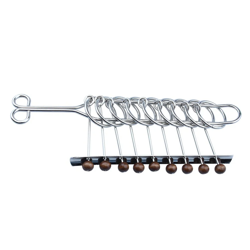 

1pc Chinese Ring Puzzle Intellectual Solution Nine Ring Buckle Metal Educational Toys Casual Decompression Intelligence Toys