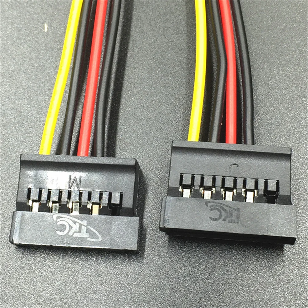 1/2/3PCS Pin Molex IDE to 2 Serial ATA Hard Driver Power Cable SATA Y Splitter Dual Hard-Drive-Disk Extension Cord Adapter