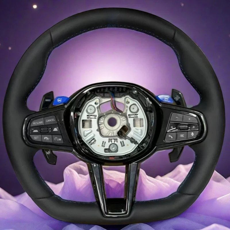 Car Suede Steering Wheel G05 G06 G20 G21 G22 G26 G29 G80 G81 G82 G87 F40 F44 F92 F97 I4 M40i M340i M135i X3 X4 X5 X6 For BMW G02