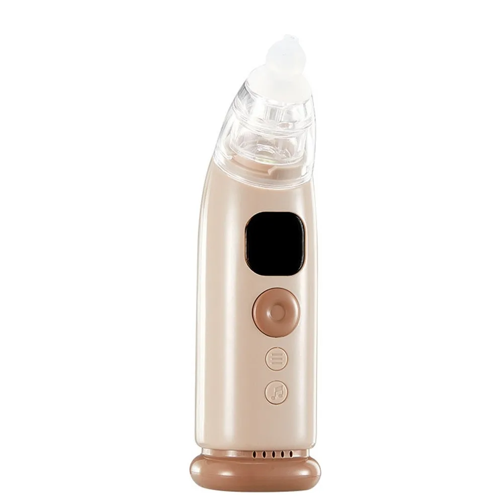 

USB Rechargeable Electric Nasal Aspirator Low Noise Anti-backflow Baby Nasal Cleaner Built in Lights Music Adjustable Suction
