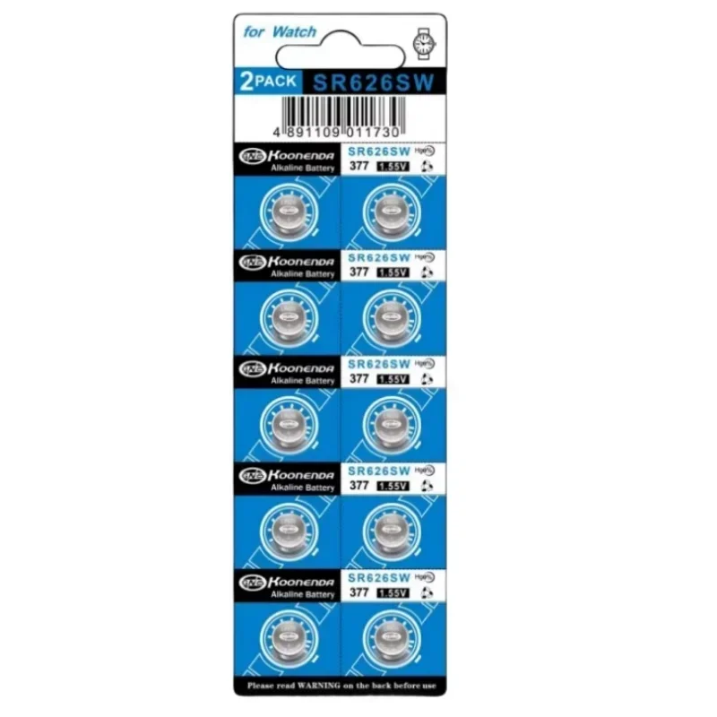 2-100Pcs AG4 SR626SW Watch Battery LR626 SR626 626SW 377A V377 1.5V Button Cell Batteries for Mini Flashlight Toy Thermometer