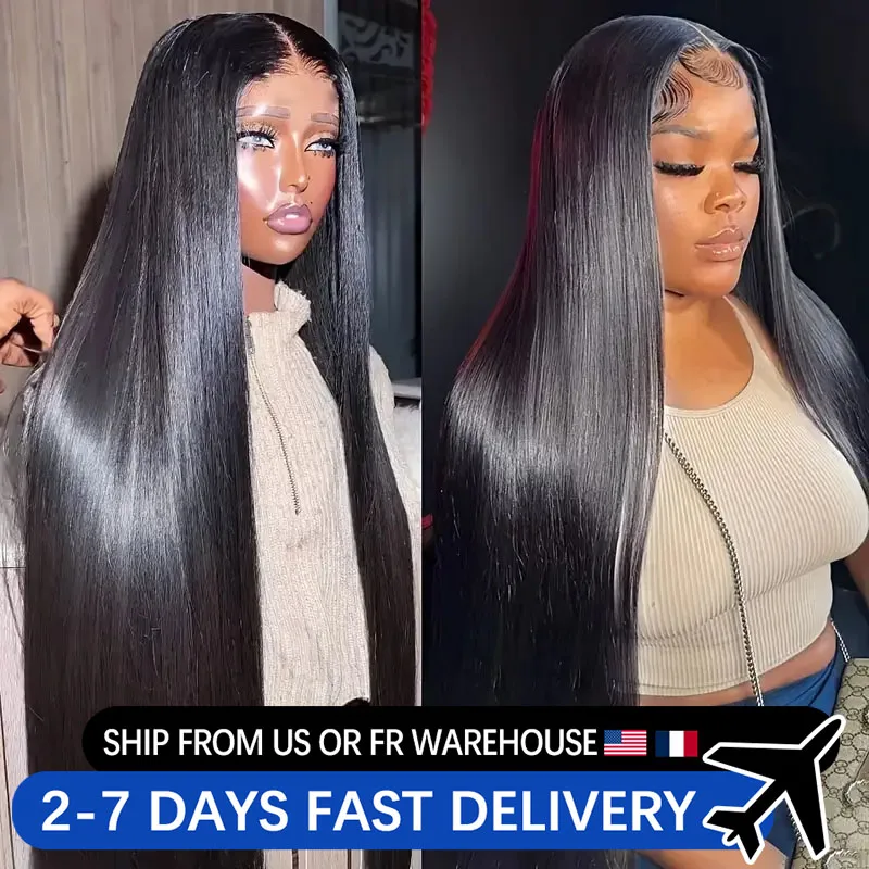 Brazilian Bone Straight HD Lace Wig 13x6 Human Hair 30 36 Inch 360 Full Lace Front Wigs For Women 13x4 Glueless Pre Plucked Wigs