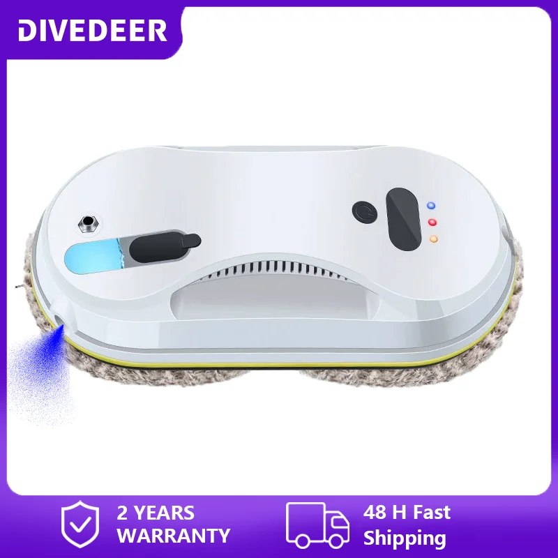 DIVEDEER household automatic water spray window cleaner robot single water spray robot electric remote control glass cleaner god