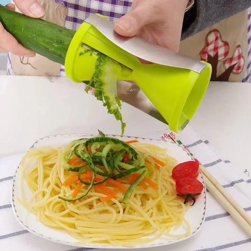 Rotating Spiral Shredder Hourglass Grater Peeler Fruit Potato Carrot Radish Slicer Kitchen Gadgets Vegetable Cutter Cooking Tool