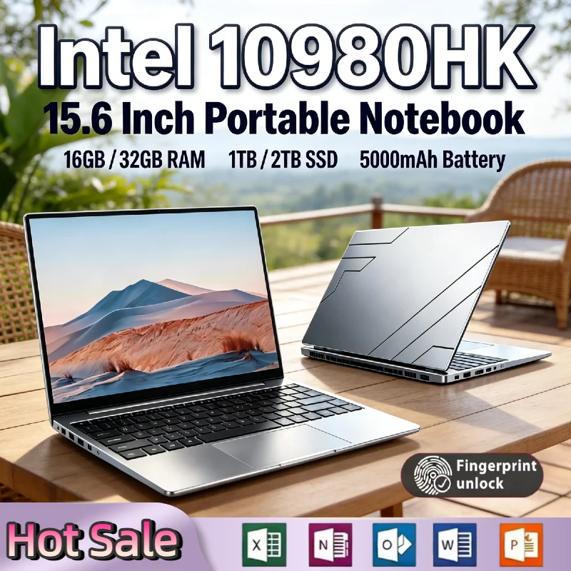 Intel Core i9 10980HK 15.6 Inch Gaming Laptop 32GB RAM 2TB SSD Fingerprint Unlock WiFi 6 4K Ultrabook Pro Max Prime Unit