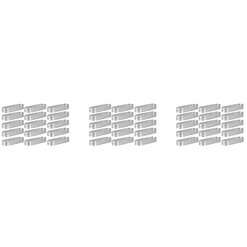 

AB11-45Pcs Oval Tartlet Molds Perforated Tart Molds For Baking Stainless Steel Round Form Ring For Tart Mousse Pies Quiche