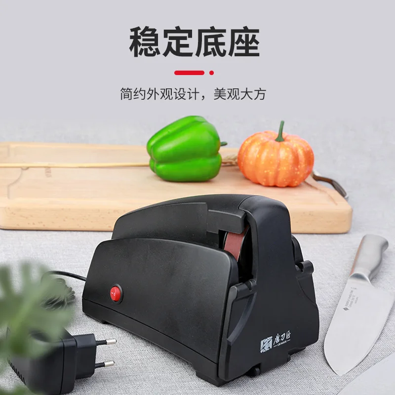 

GRINDER Electric Knife Sharpener Belt Sander 120/320/600/1000# EU PLUG Kitchen Sharpening System 100-240V DIY Polishing Tool