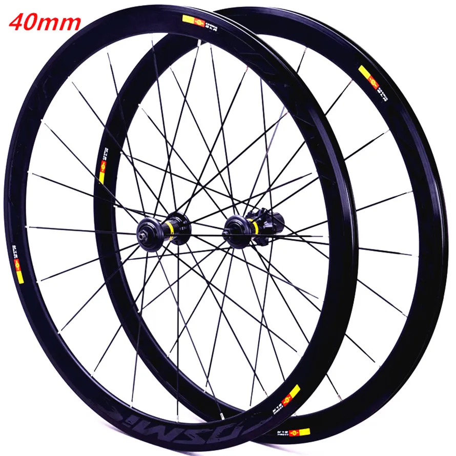 Road Bike V Disc Brake Wheels Rims 700C Bicycle 40mm Aluminum Alloy Wheelset