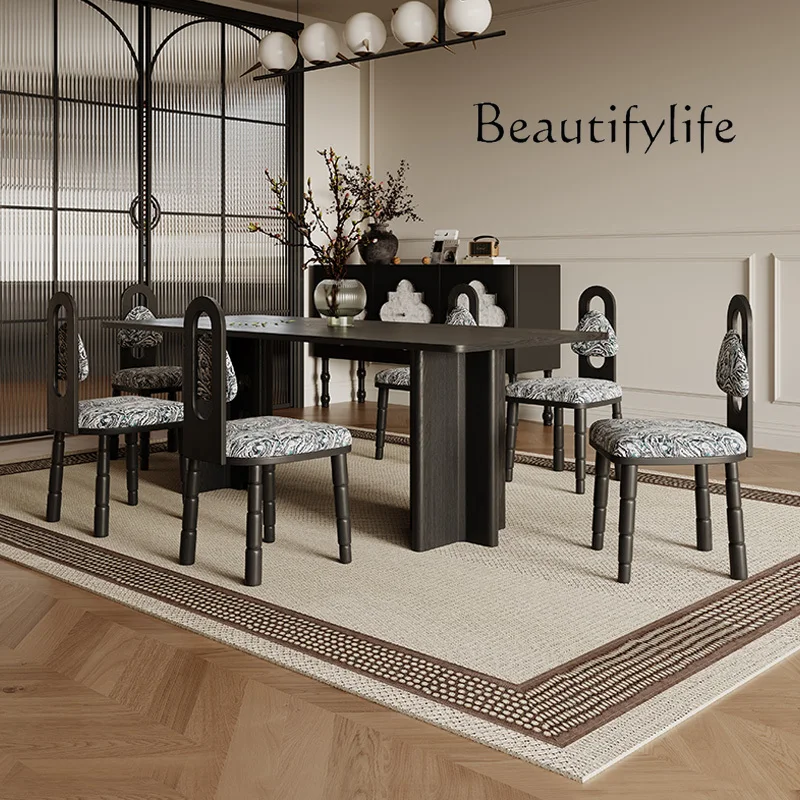 

стол кухонный French Retro Solid Wood Dining Table Creative Desk Log Designer Home Dining Table