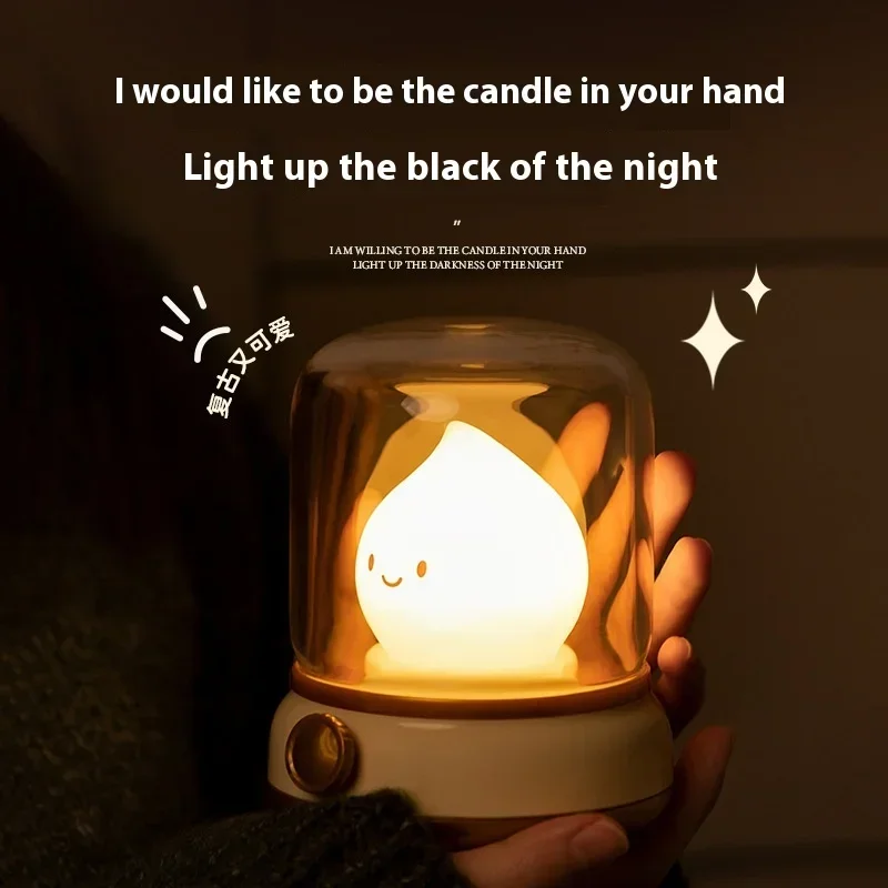 60Pcs/Lots Retro Oil Lamp Annual Meeting Gift To Sleep with Cute Bedside Lamp Timed Soft Light Led Night Light