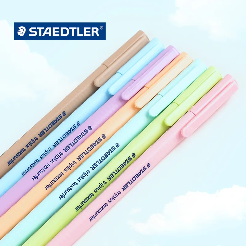 1pc STAEDTLER 362C Macaron Color Highlighter Pen Graffiti Coloring Markers Pen Soft Color Marker School Supplies Stationary