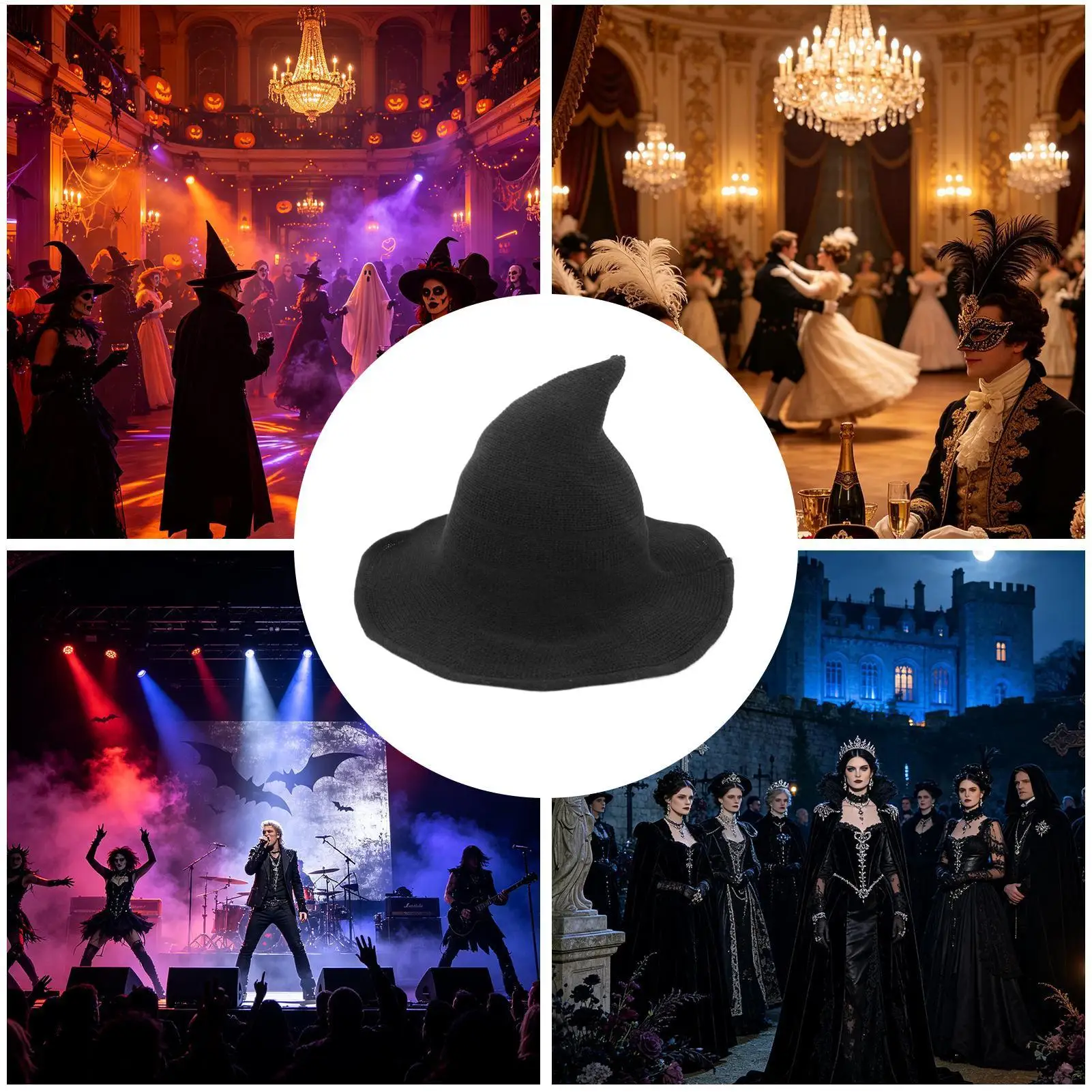Chapeau de Sorcière Pliable Réglable – photo 7