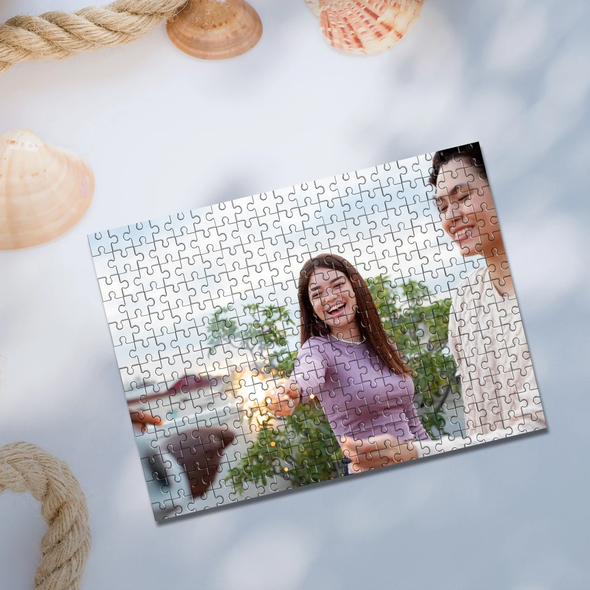 35/300/500/1000pcs Personalized Custom Photo Puzzle couple photos Parent-Child Interactive Diy Assemble Game Toy