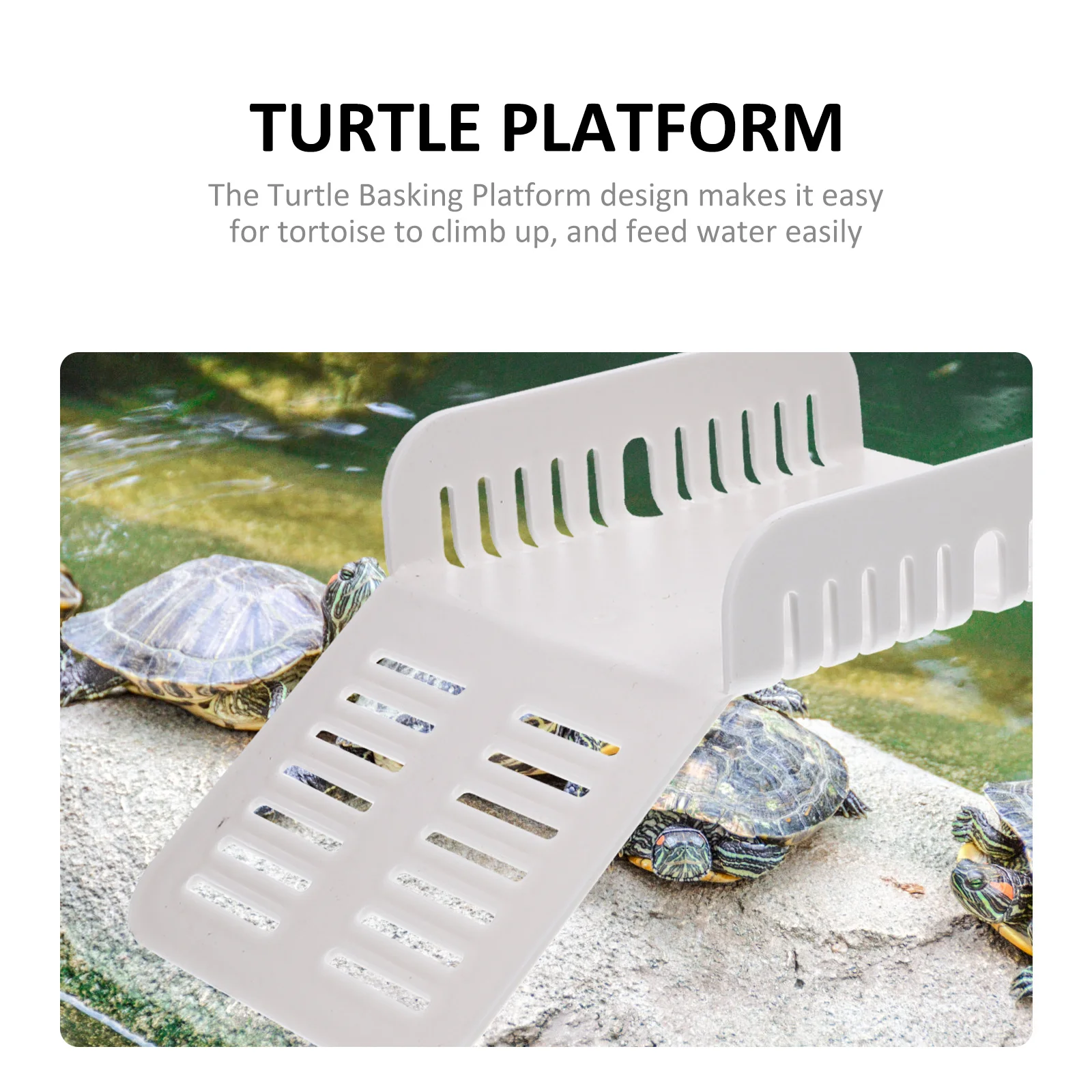 

2 Pcs Turtle Terrace Supplies Floating Platform Sea Plastic Basking Ramp Crawl Dock