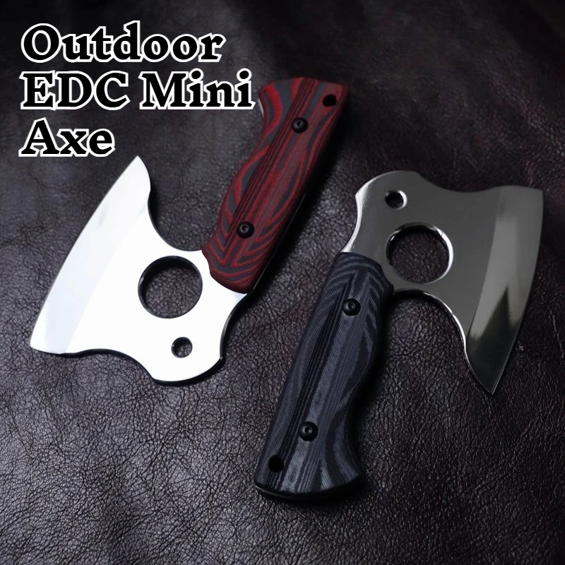 

NEW Outdoor EDC Mini High Hardness Axe Mikata Handle Multi Functional Camping Hiking Survival Emergency Equipment