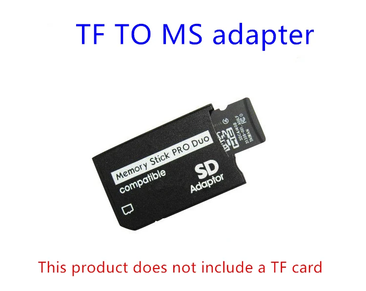 

20pcs support 64gb Micro TransFlash SD TF to Memory Stick Pro Duo Adapter converter For PSP for sony device, only the adapter