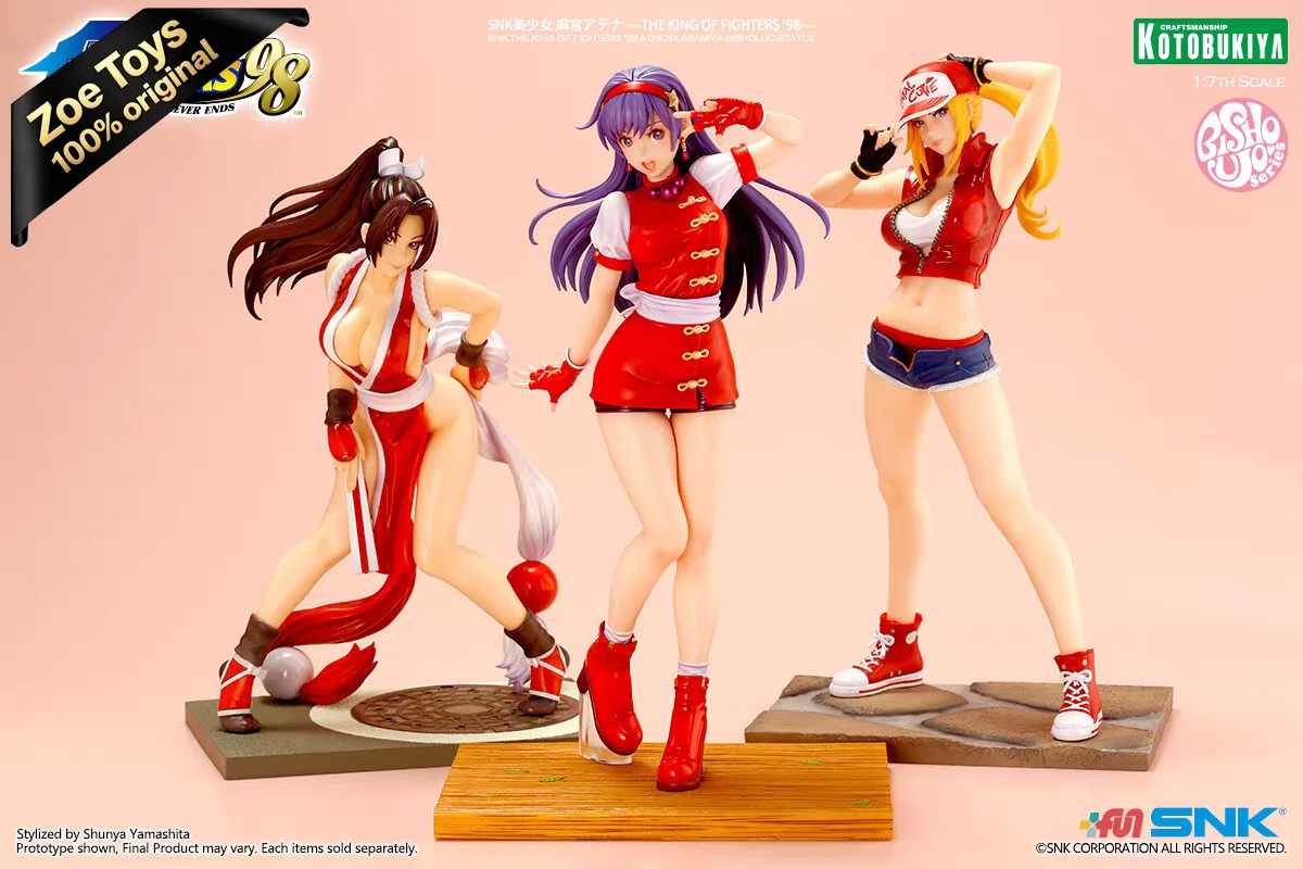 

KOTOBUKIYA SNK BISHOUJO Mai Shiranui KOF '98 Athena Asamiya Terry Bogard Unopened Box Toy Collectible Gift Ready To Ship
