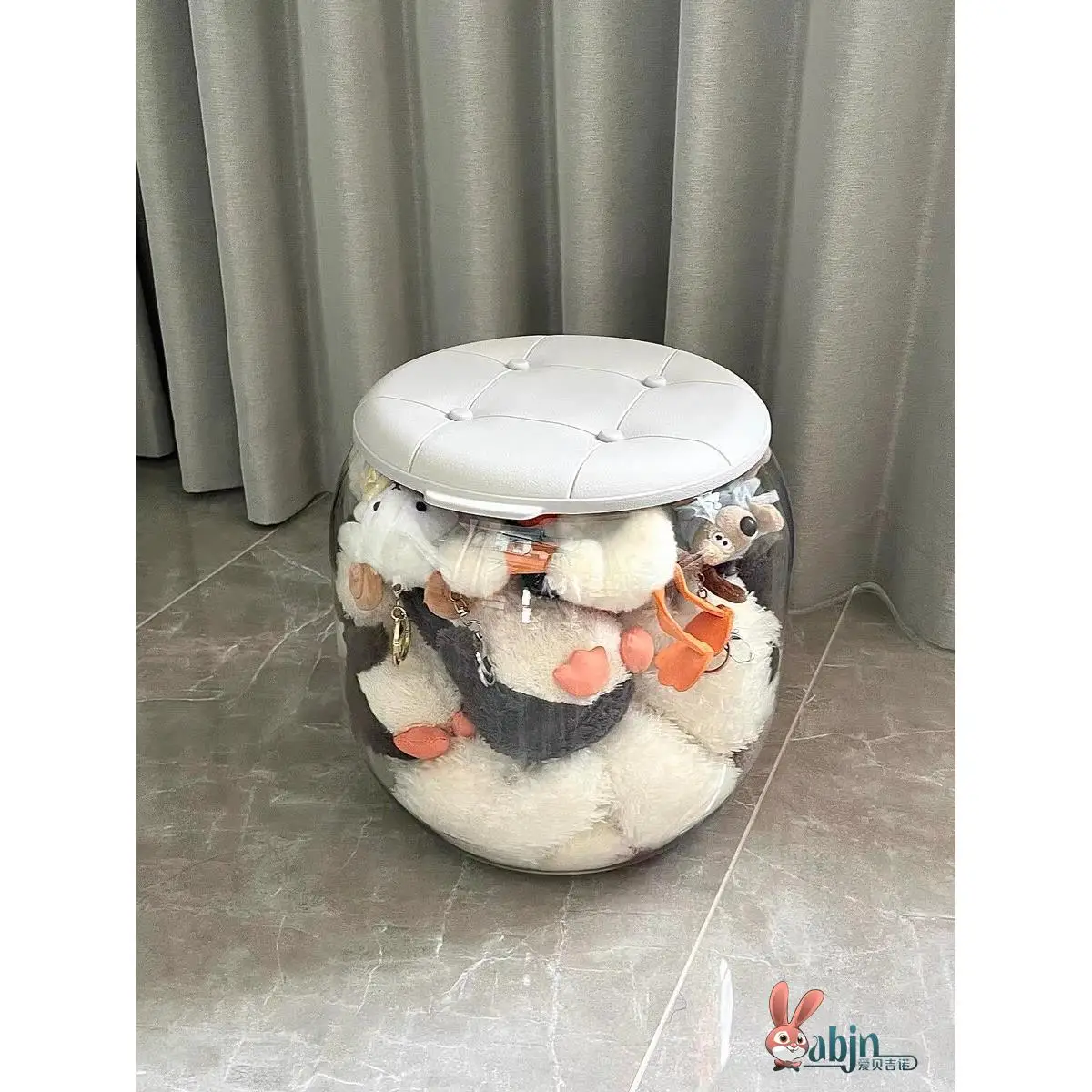 

Прозрачный органайзер для хранения кукол и игрушек, коробка-органайзер для кукольных кресел, скандинавский стиль, для домашнего использования, для гостиной